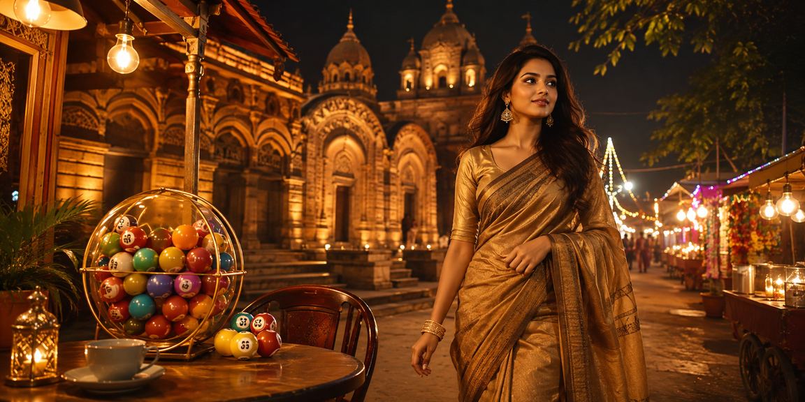 বাংলাদেশের রাতের বাজারে লটারি ও অনলাইন বিনোদনের উৎসবমুখর পরিবেশ