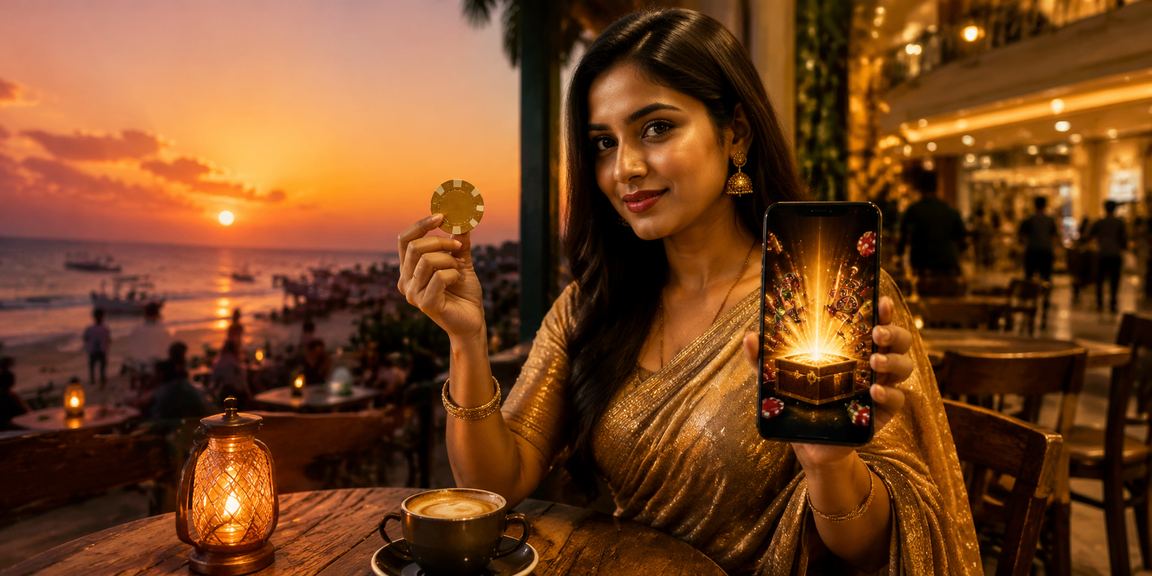 সেন্ট মার্টিনে সমুদ্র সৈকতে মোবাইলে অনলাইন বেটিং অ্যাপ ব্যবহারের দৃশ্য